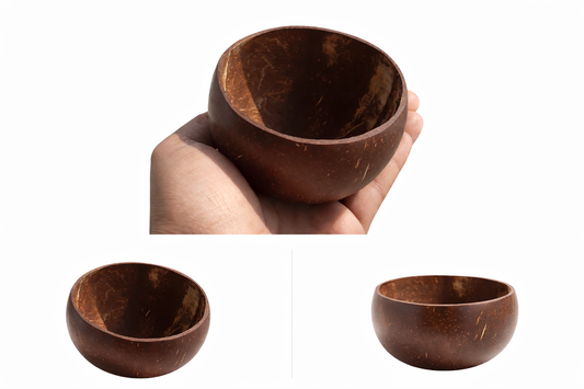 Handcrafted Coconut Shell Bowl – Sustainable. Natural. Beautiful.- 100ml