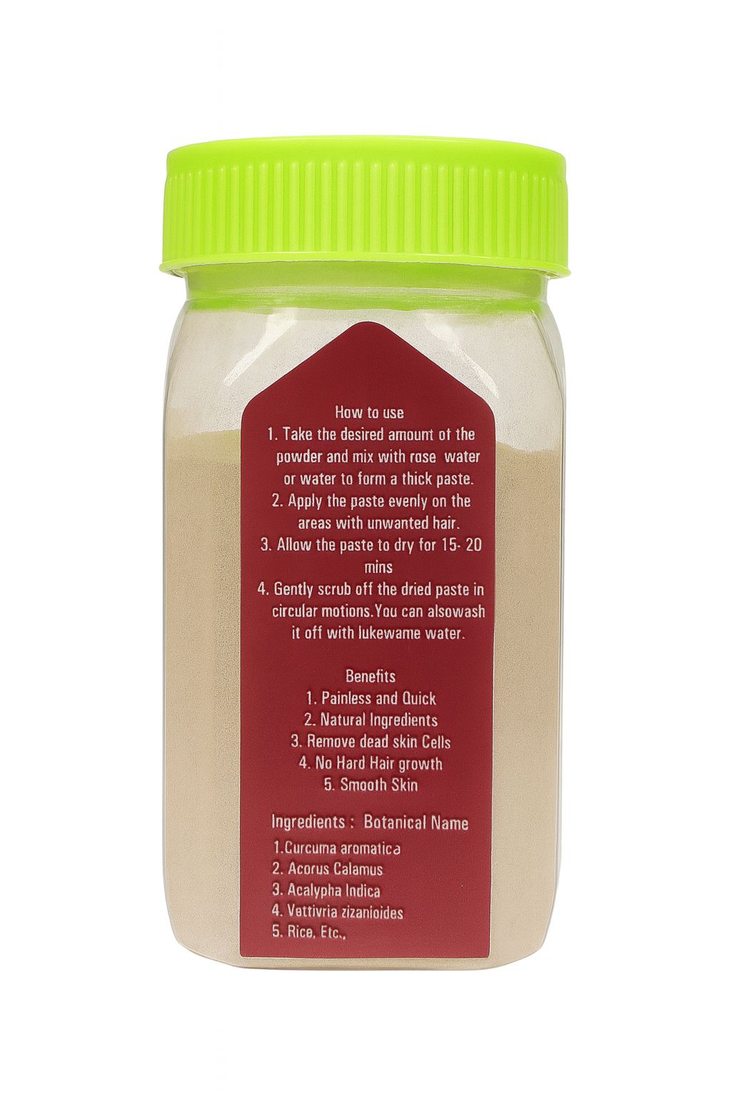 Herbal Wax Powder (Natural Hair Removal Powder)