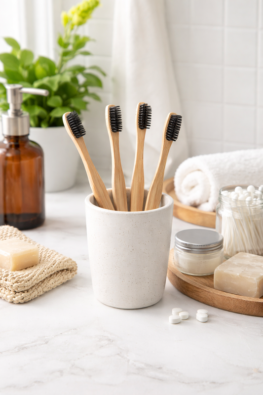 Wooden Charcoal Toothbrush