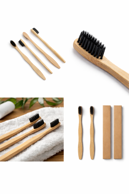 Wooden Charcoal Toothbrush