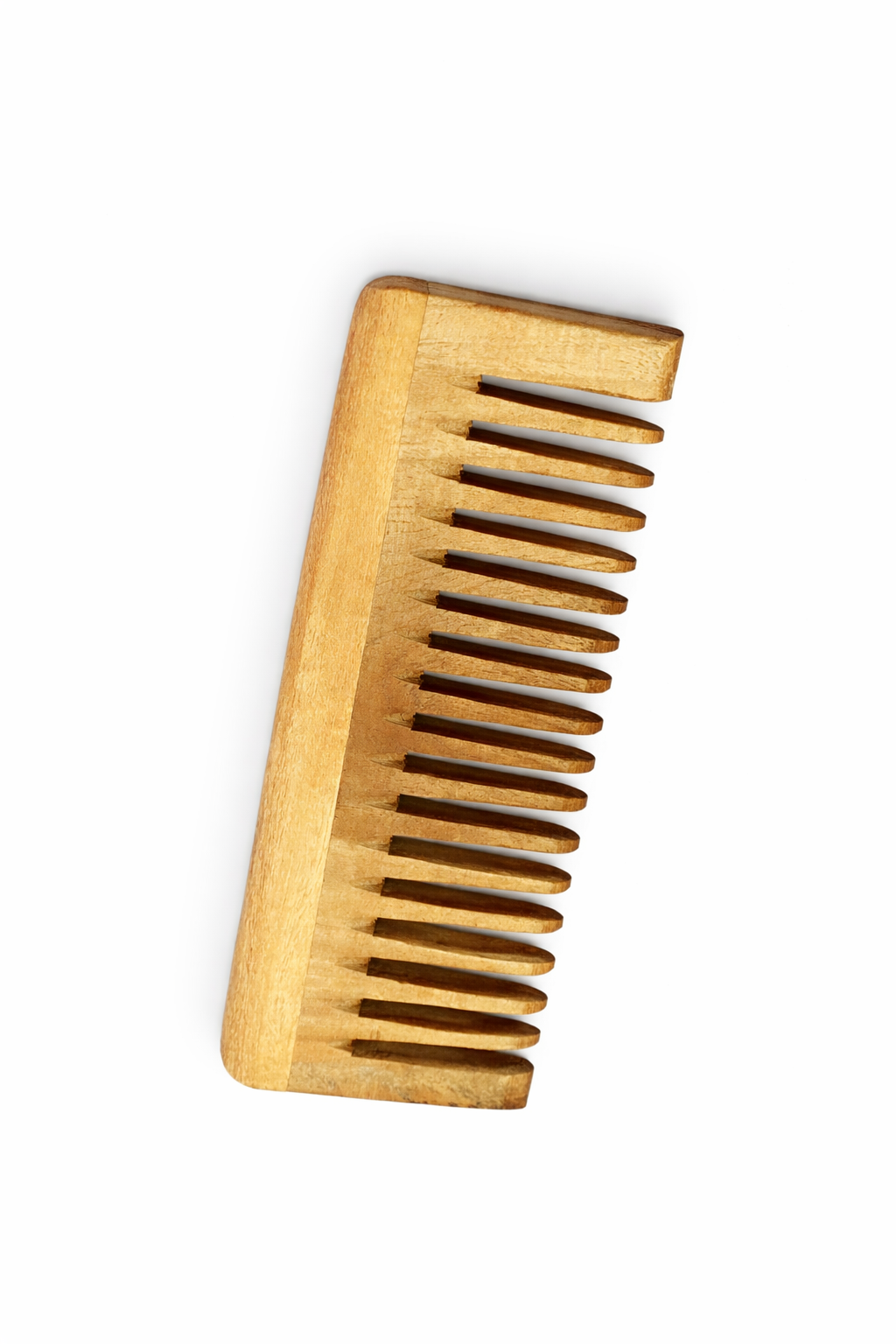 Premium Neem Wood Detangling Comb – Natural Anti-Static Hair Comb